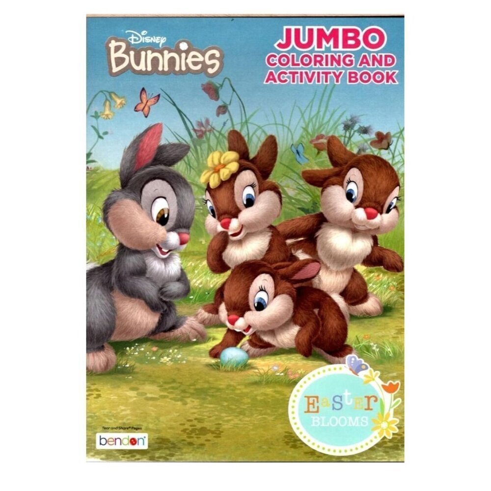 Easter Blooms Disney Bambi Thumper Rabbit Bunny Bunnies Spring Coloring Book